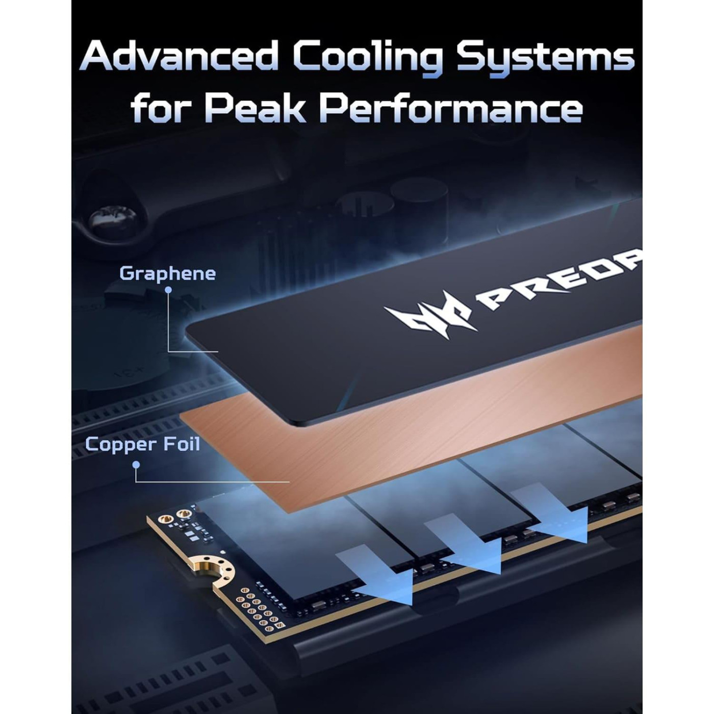 Накопичувач SSD Acer Predator m.2 NVMe 2TB GM9 PCI-E 5.0 x4 (BL.9BWWR.137)