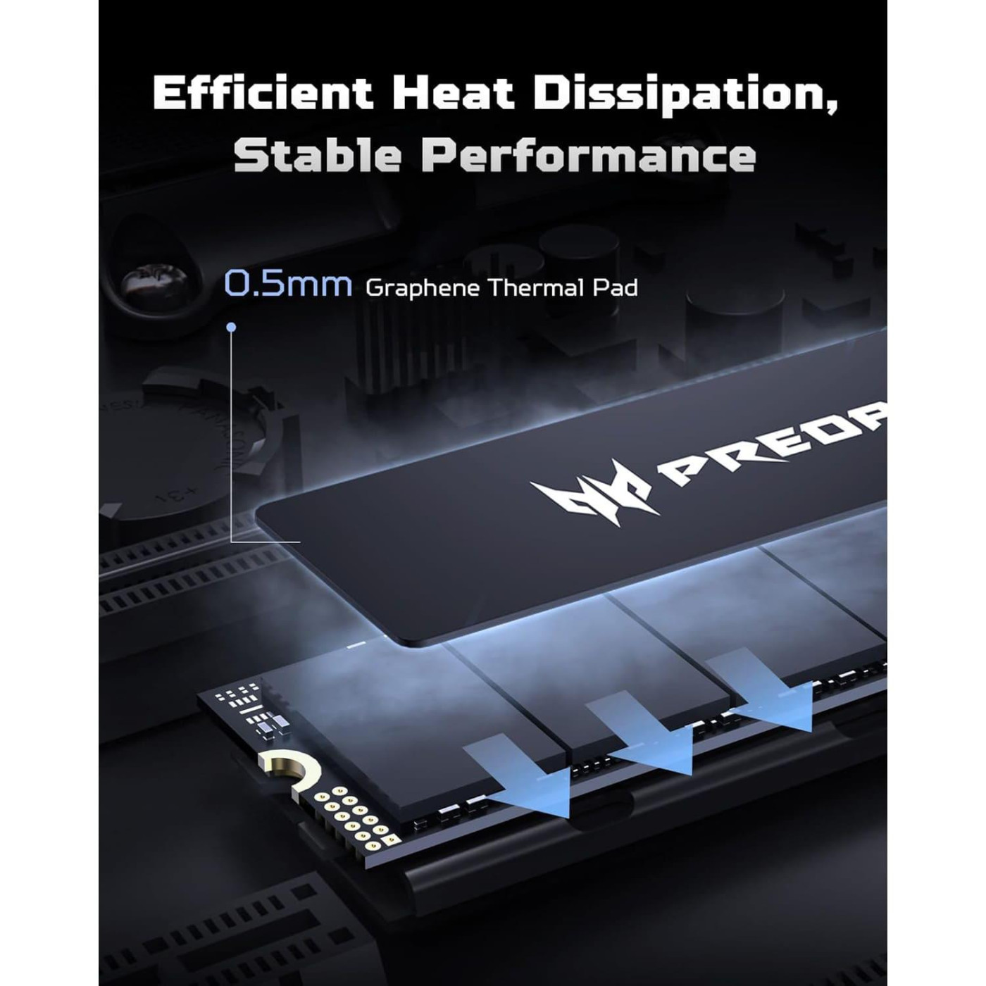 Накопитель SSD Acer Predator m.2 NVMe 4TB GM6 PCI Express 4.0 x4 (BL.9BWWR.135)