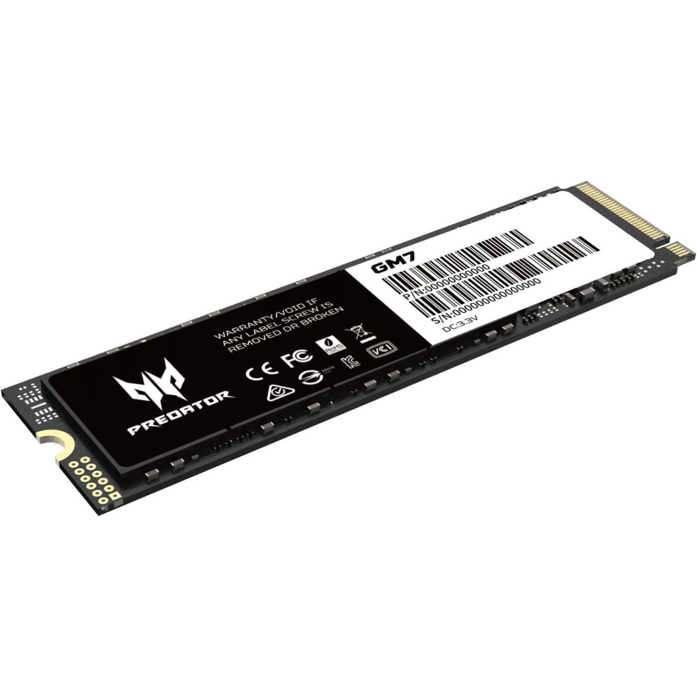 Накопитель SSD Acer Predator m.2 NVMe 4TB GM7 PCI Express 4.0 x4 (BL.9BWWR.120)