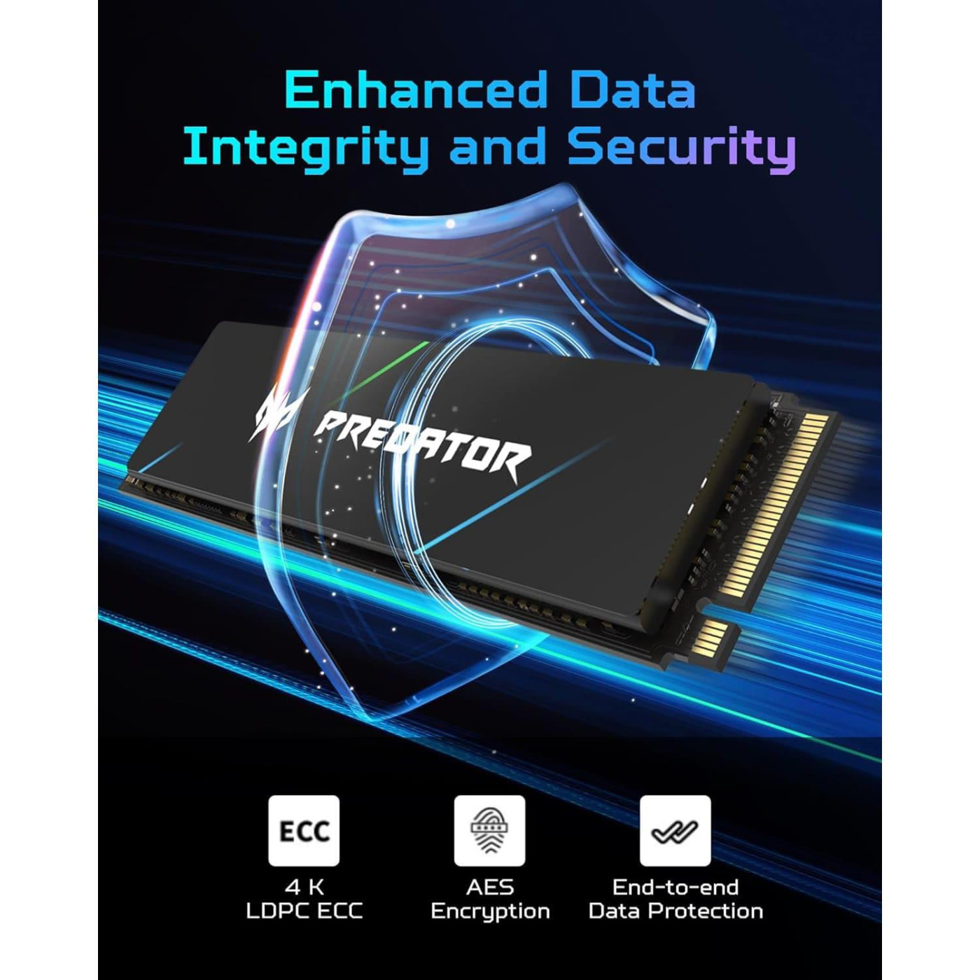 Накопитель SSD Acer Predator m.2 NVMe 4TB GM7000 PCI Express 4.0 x4 (BL.9BWWR.107)