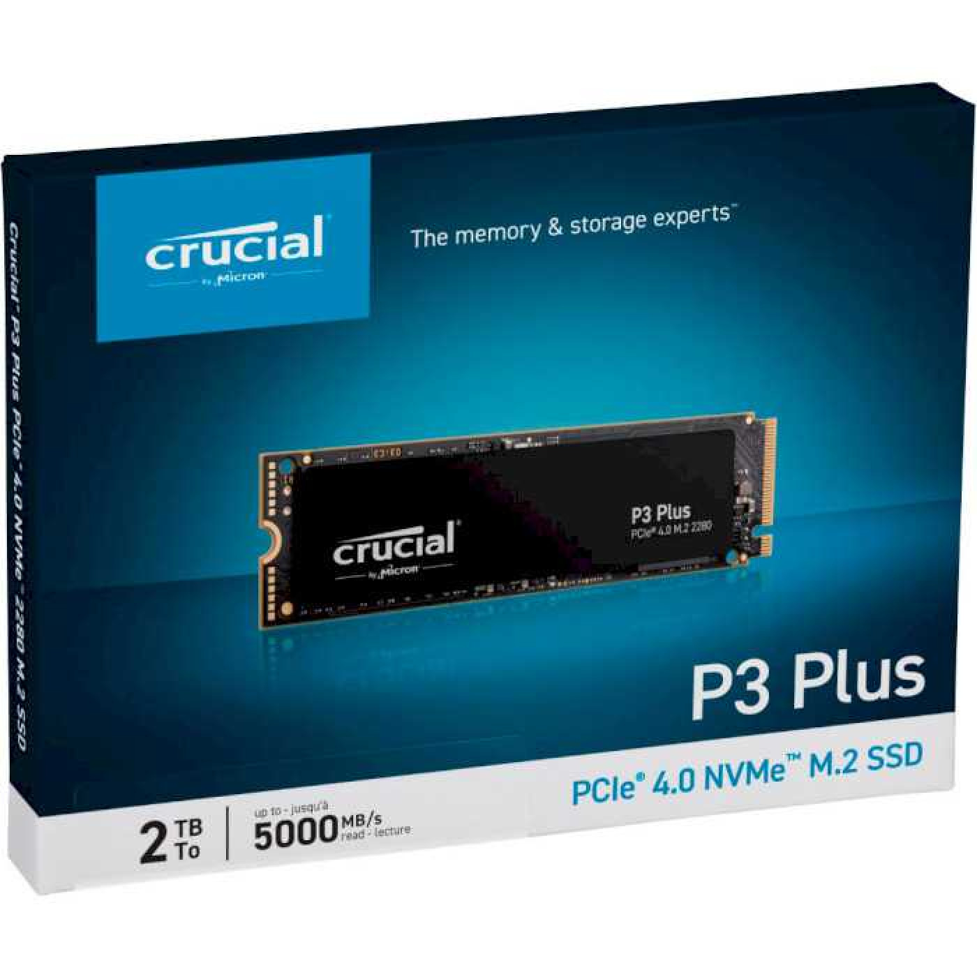 Накопитель SSD Crucial m.2 NVMe 2TB P3 Plus (CT2000P3PSSD8)