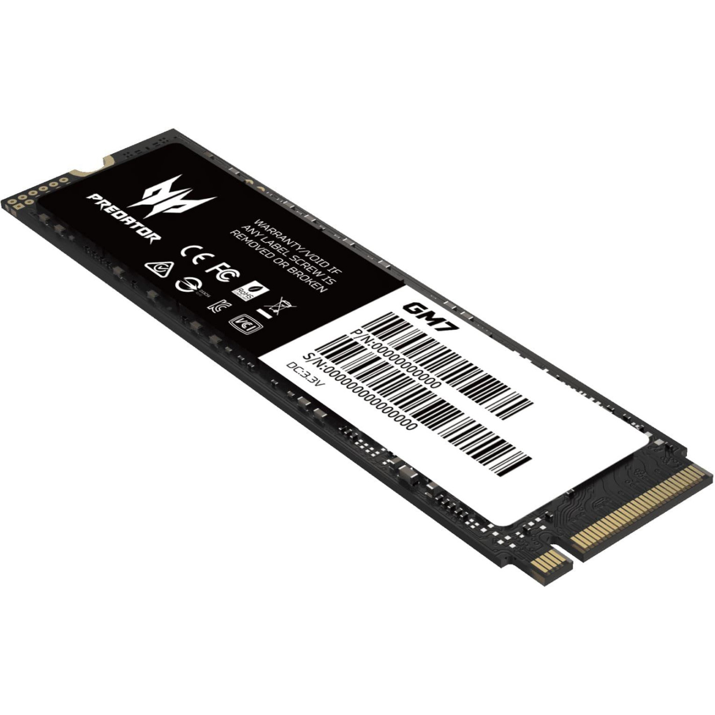 Накопитель SSD Acer Predator m.2 NVMe 512GB GM7 PCI Express 4.0 x4 (BL.9BWWR.117)