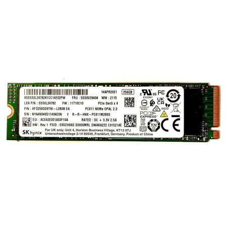 Накопичувач SSD Hynix m.2 NVMe 256Gb 240 250 (HFS256GD9TNI-L2B0B EA) Б/в