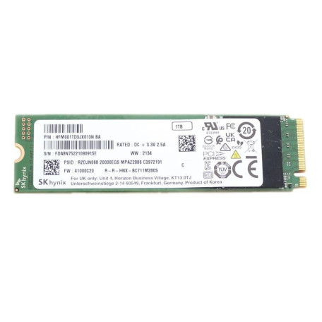 Накопичувач SSD Hynix m.2 NVMe 1Tb (HFM001TD3JX013N BA) Б/в