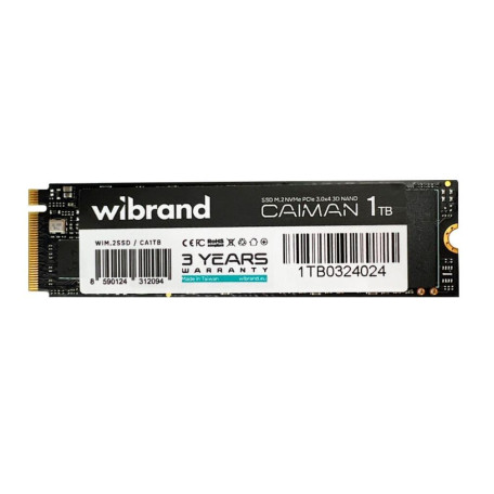 Накопитель SSD Wibrand m.2 NVMe 1TB Caiman (WIM.2SSD/CA1TB) U1