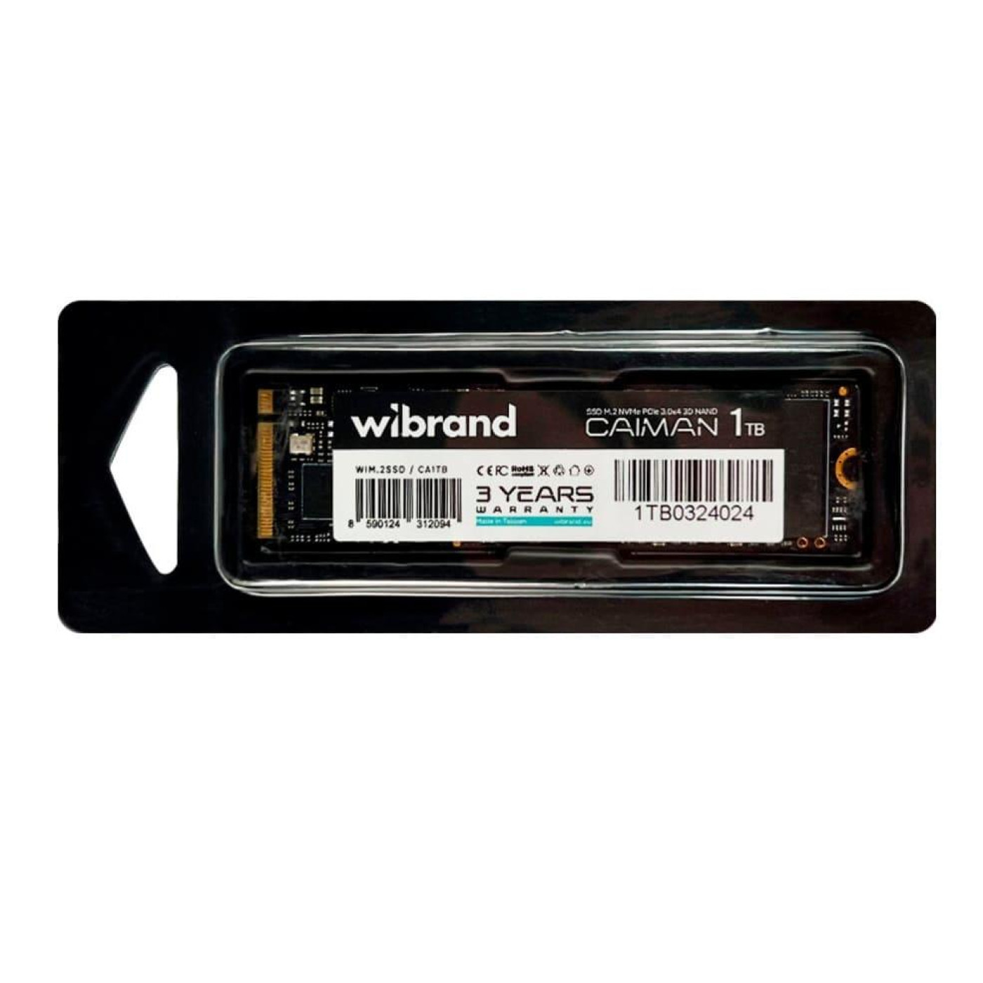 Накопитель SSD Wibrand m.2 NVMe 1TB Caiman (WIM.2SSD/CA1TB) U1