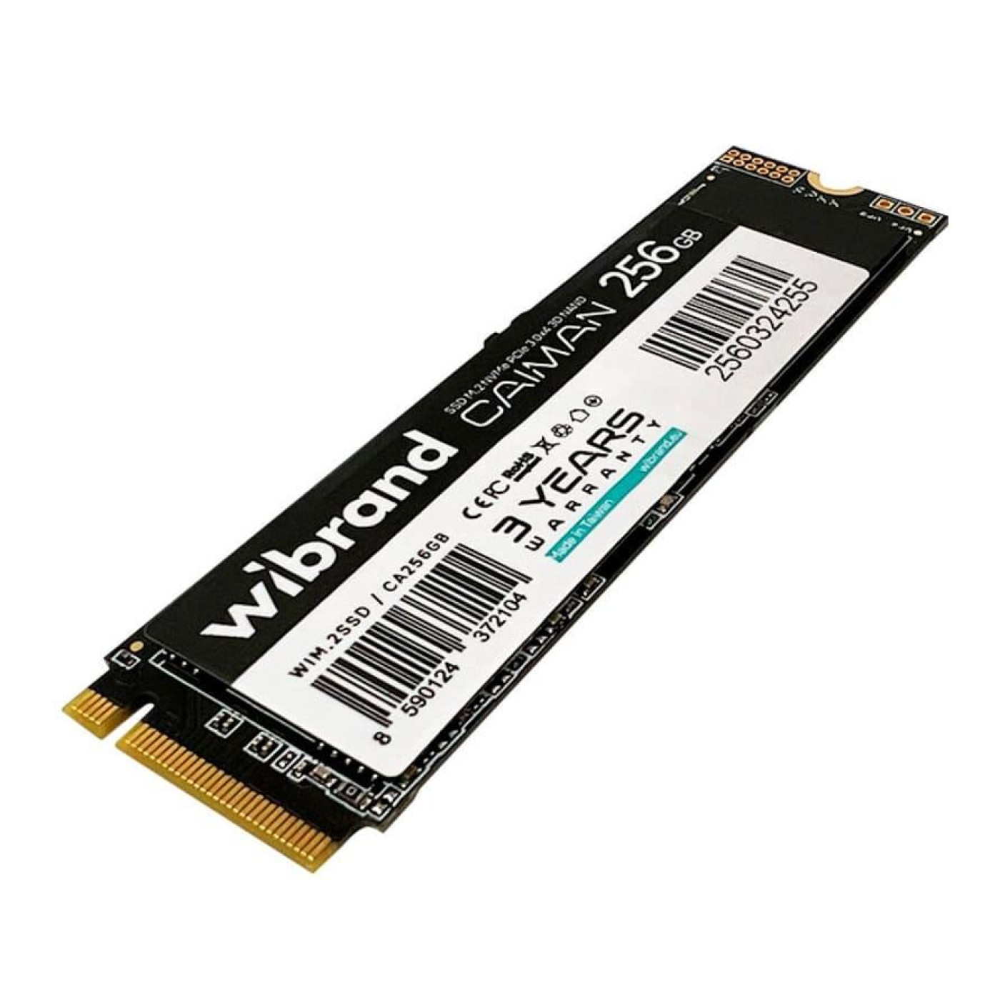 Накопичувач SSD Wibrand m.2 NVMe 256GB Caiman PCIe 3.0 240 250 (WIM.2SSD/CA256GB)