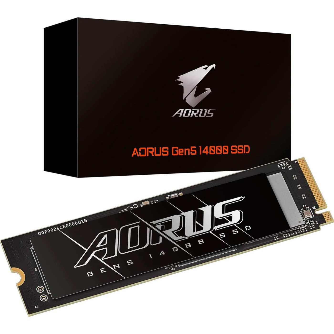 Накопичувач SSD Gigabyte m.2 NVMe 2TB AORUS Gen5 14000 3D NAND TLC PCIe 5.0 x4 (AG514K1TB) (AG514K2TB)