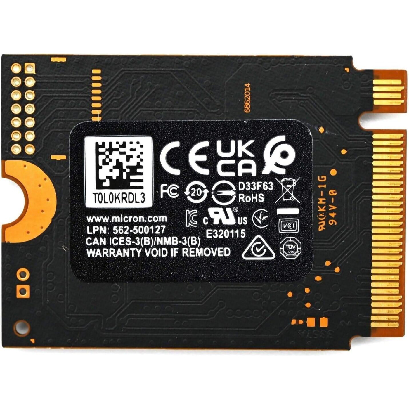 Накопитель SSD Micron m.2 NVMe 512GB 2400 SM2269XT PCIe 4.0 480 500 (MTFDKBA512QFM) Б/у