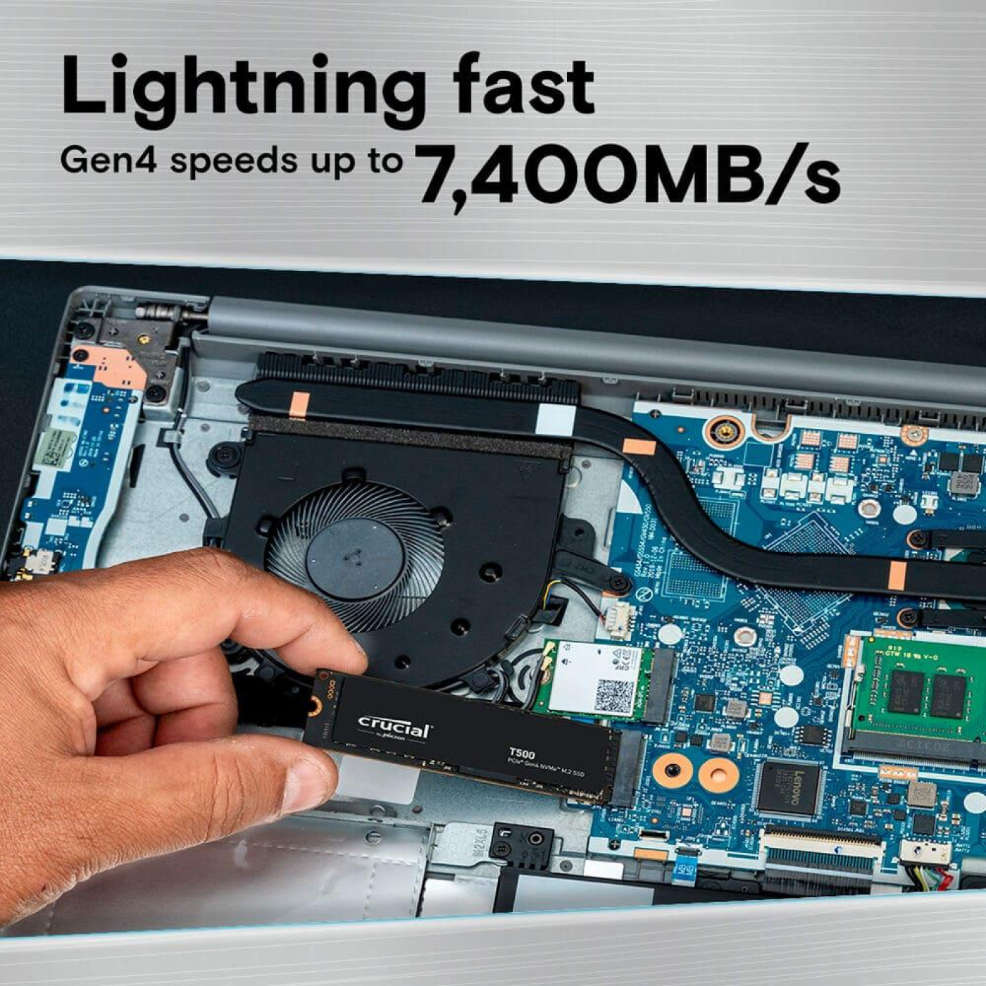 Накопитель SSD Micron m.2 NVMe 2TB Crucial T500 (CT2000T500SSD8)