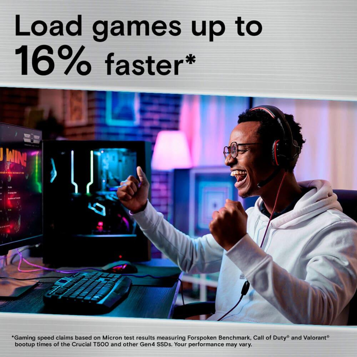 Накопитель SSD Micron m.2 NVMe 2TB Crucial T500 (CT2000T500SSD8)