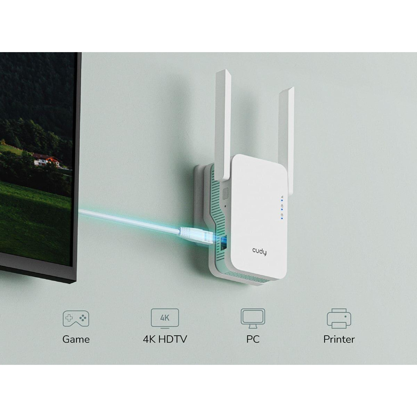 Точка доступа Cudy Wi-Fi сигналу RE1500, AX1500 Wi-Fi 6 Mesh Repeater (RE1500)