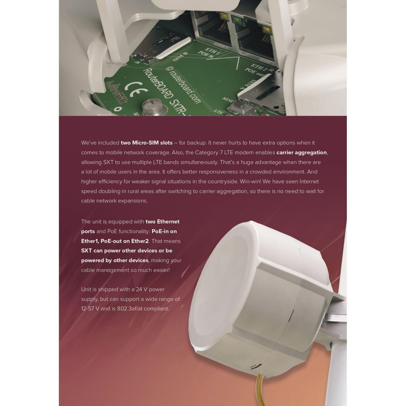 Точка доступу MikroTik SXT LTE7 kit (SXTR&R11e-LTE7)