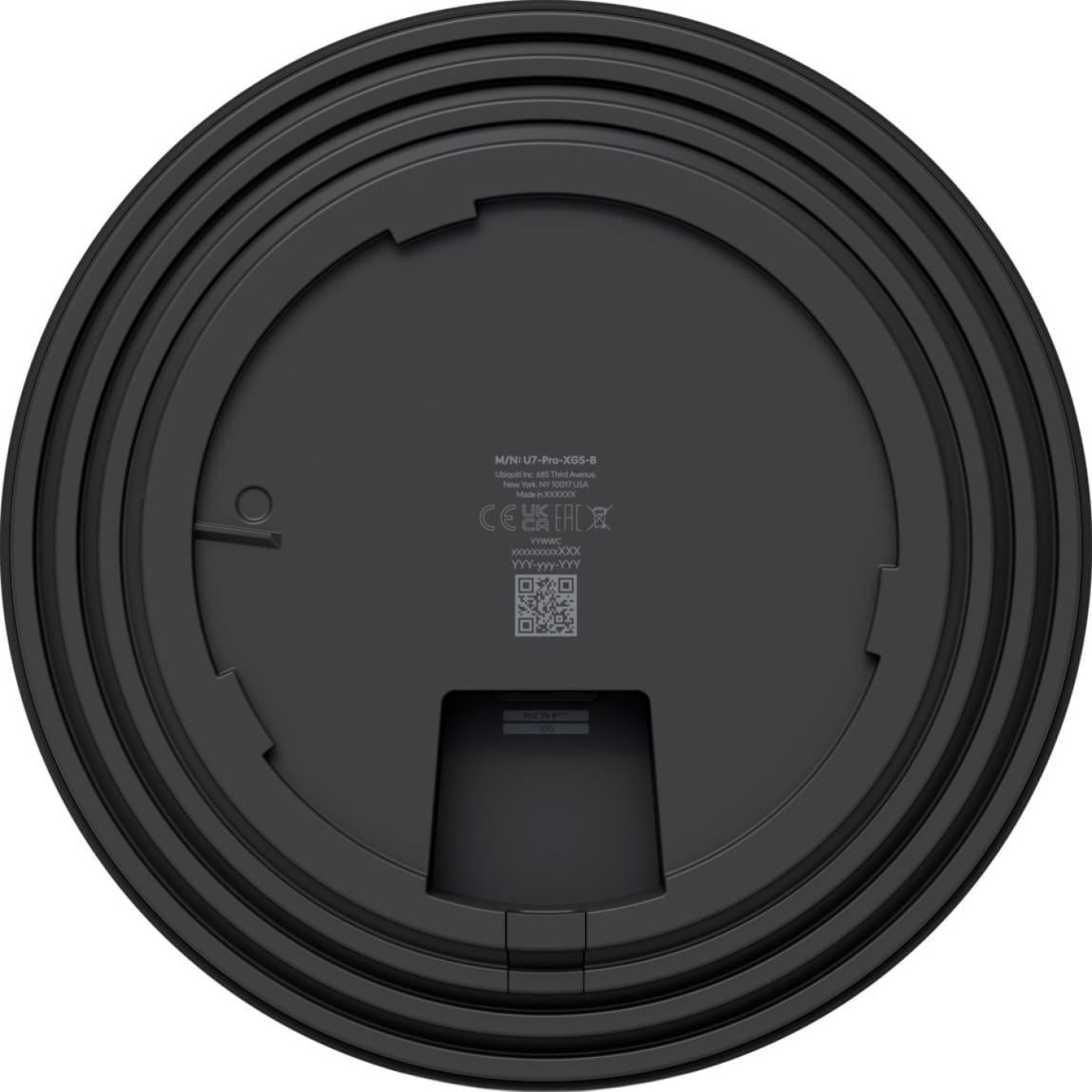 Точка доступу Ubiquiti UniFi U7 Pro XGS Black (U7-PRO-XGS-B)