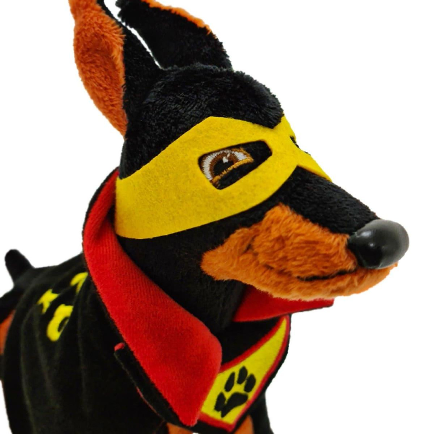 Іграшка плюшева WP MERCHANDISE Plush toy  (Доберман супергерой Хороший хлопчик) 24 см