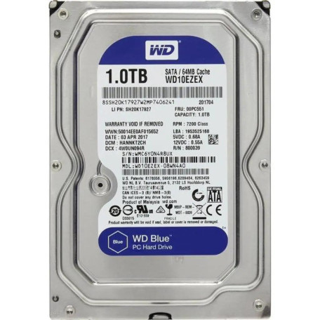 Жесткий диск Western Digital 3.5 1Tb (WD10EZEX-08WN4A0) Б/у