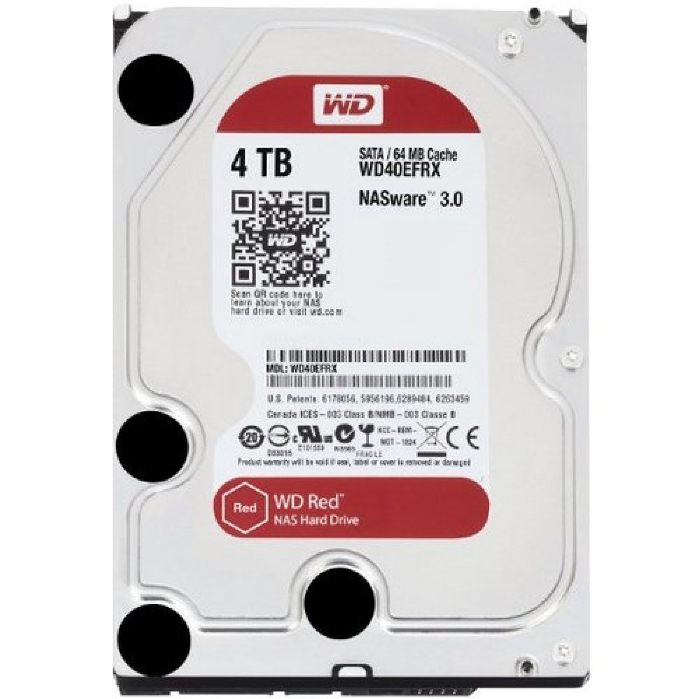 Купить Жесткий диск Western Digital 3.5 Red 4Tb (WD40EFAX) | CompX