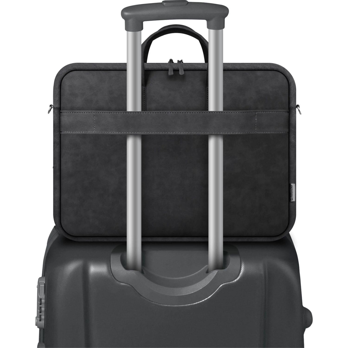 Сумка для ноутбука Defender 15.6' Solid, Black, екокожа, 410х310х40 мм (26091) (26091_DEFENDER)