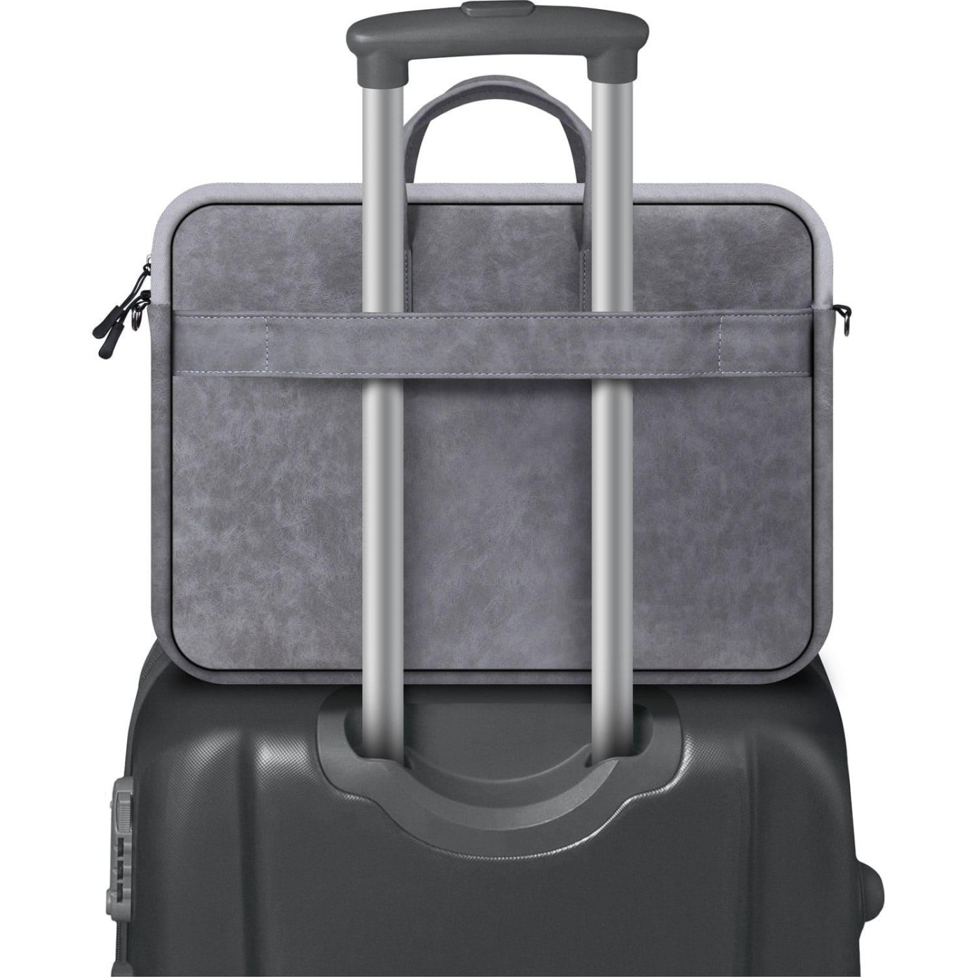 Сумка для ноутбука Defender 15.6' Solid, Grey, екокожа, 410х310х40 мм (26088) (26088_DEFENDER)