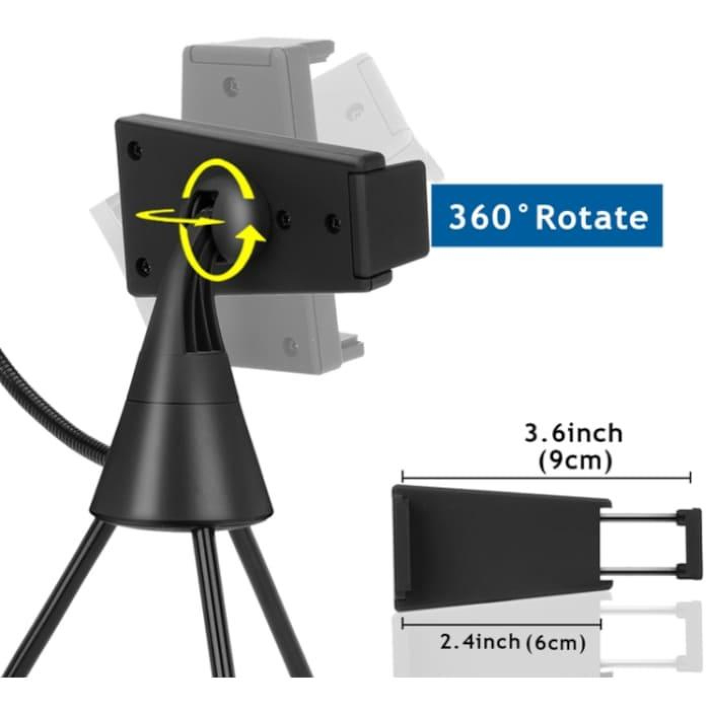 Кильцева LED лампа Puluz SYA0014601 зи штативом для телефону