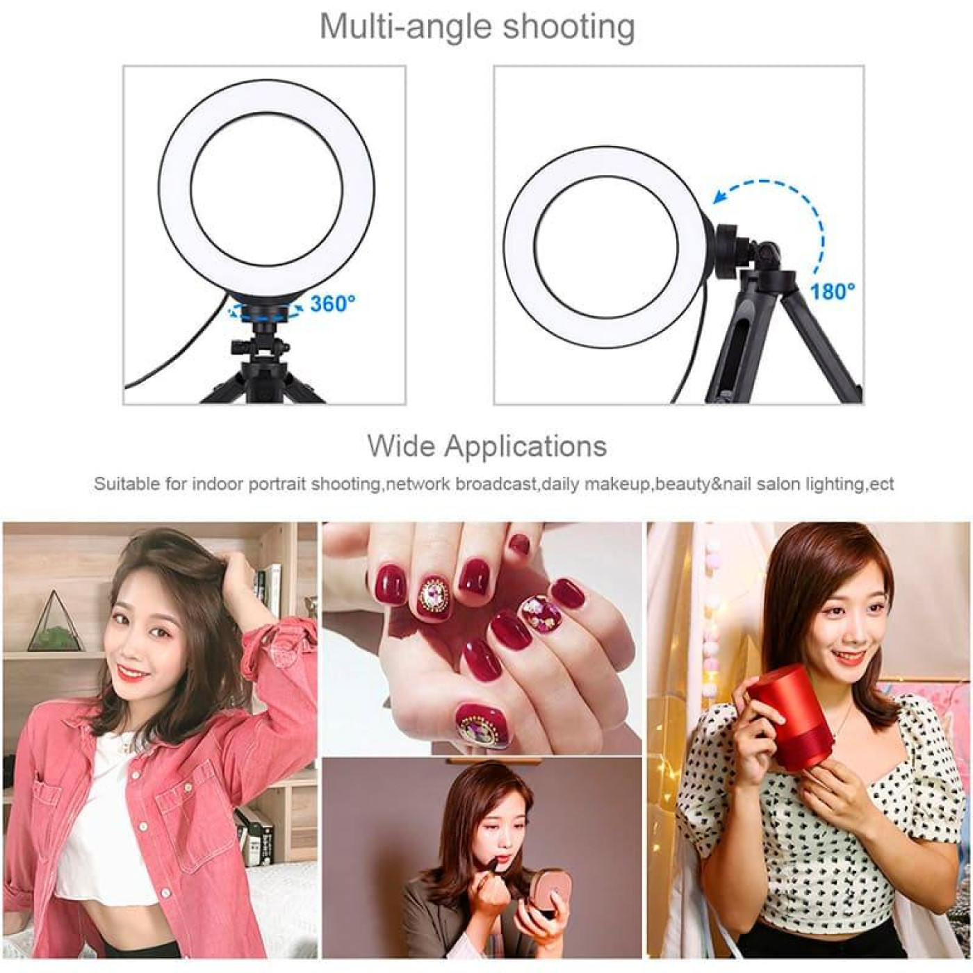 Кильцева USB LED лампа Puluz PKT3059B 6.2