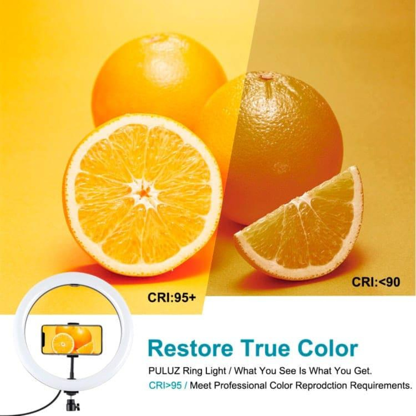 Кильцева USB LED лампа Puluz PKT3062B 11.8