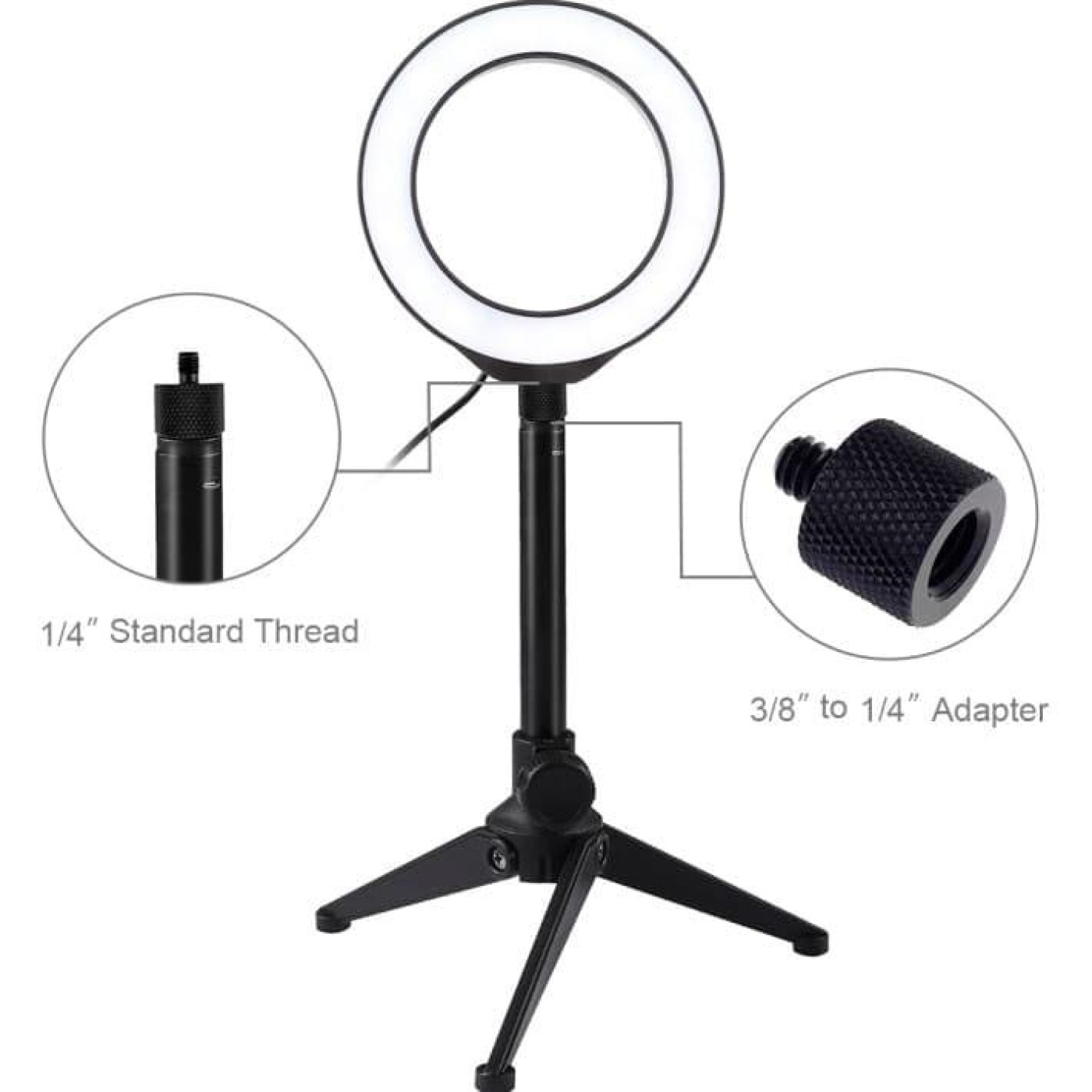 Кильцева USB LED лампа Puluz PKT3084B 4.7