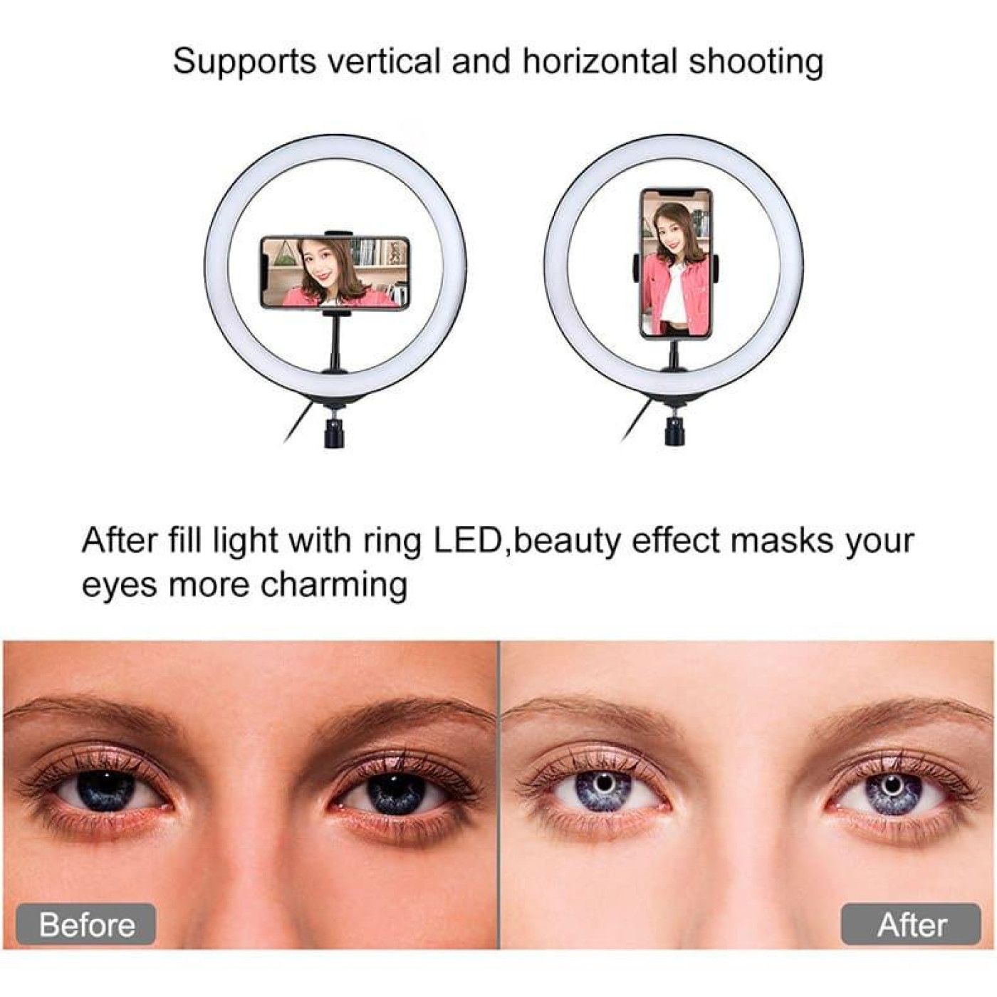 Кільцева USB LED лампа Puluz PU397 10.2