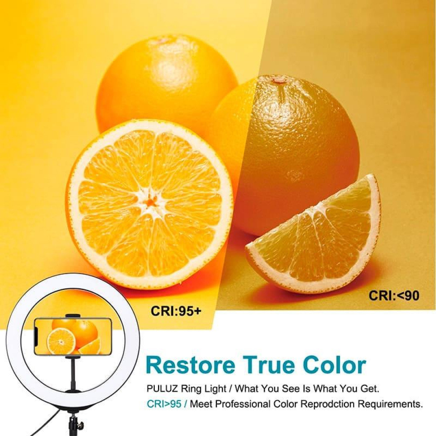 Кільцева USB LED лампа Puluz PU397 10.2