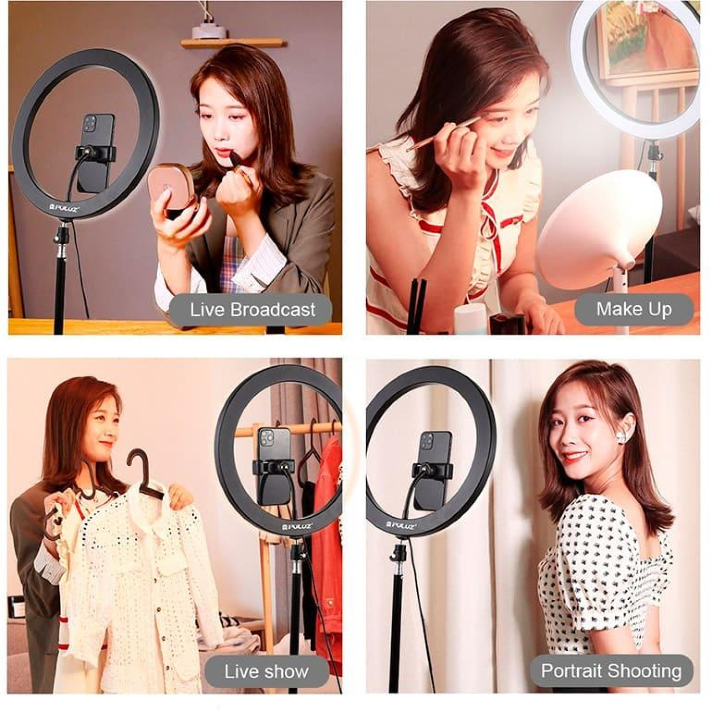 Кільцева USB LED лампа Puluz PU407 11.8