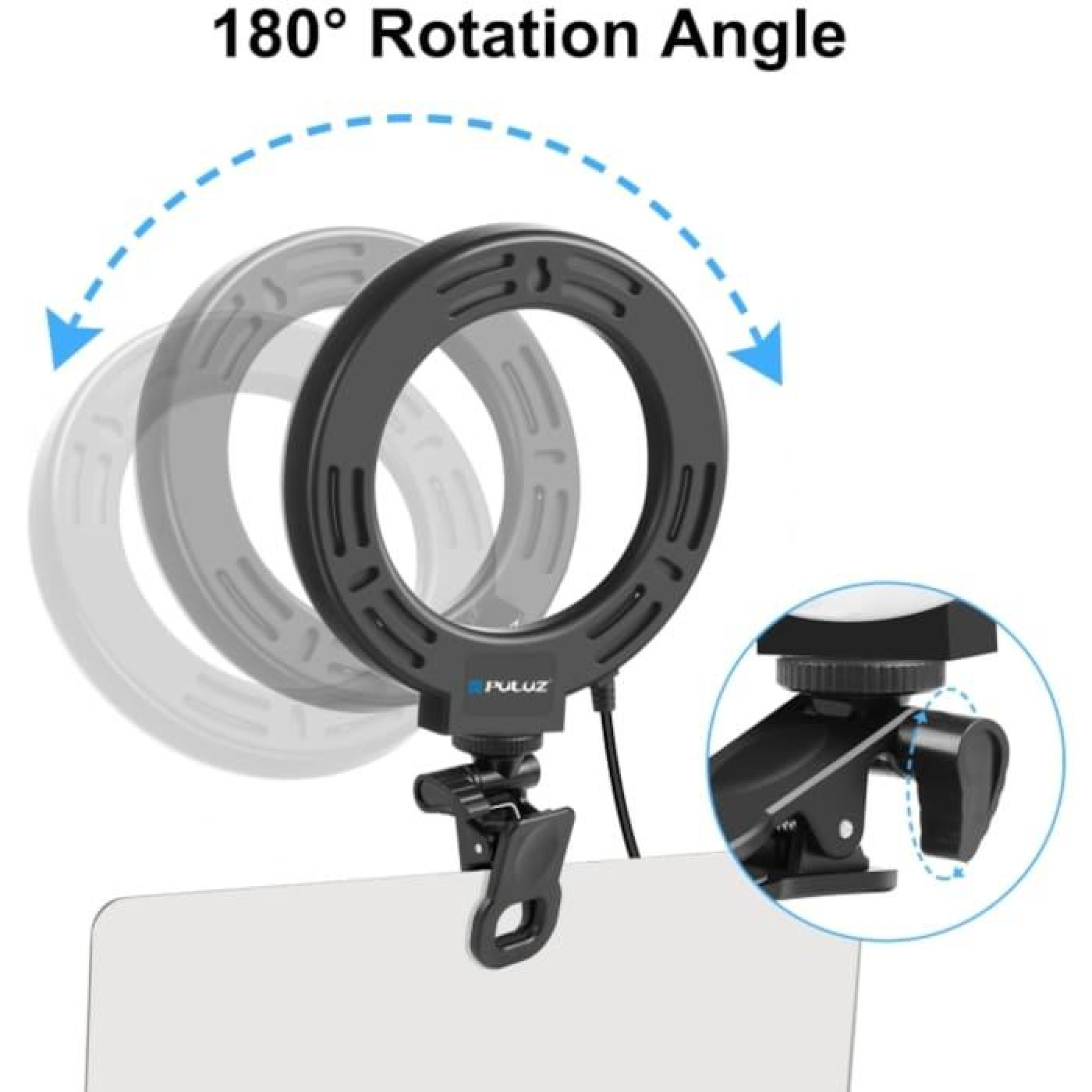 Кільцева USB LED лампа Puluz PU568B 6.2