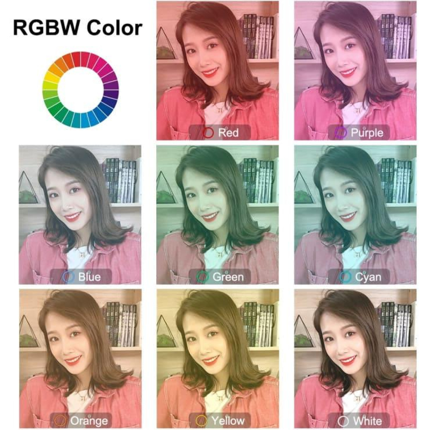 Кільцева USB RGBW LED лампа Puluz PKT3055B 10.2