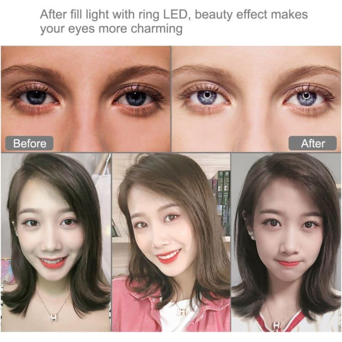 Кольцевая USB LED лампа Puluz PKT3039 10.2