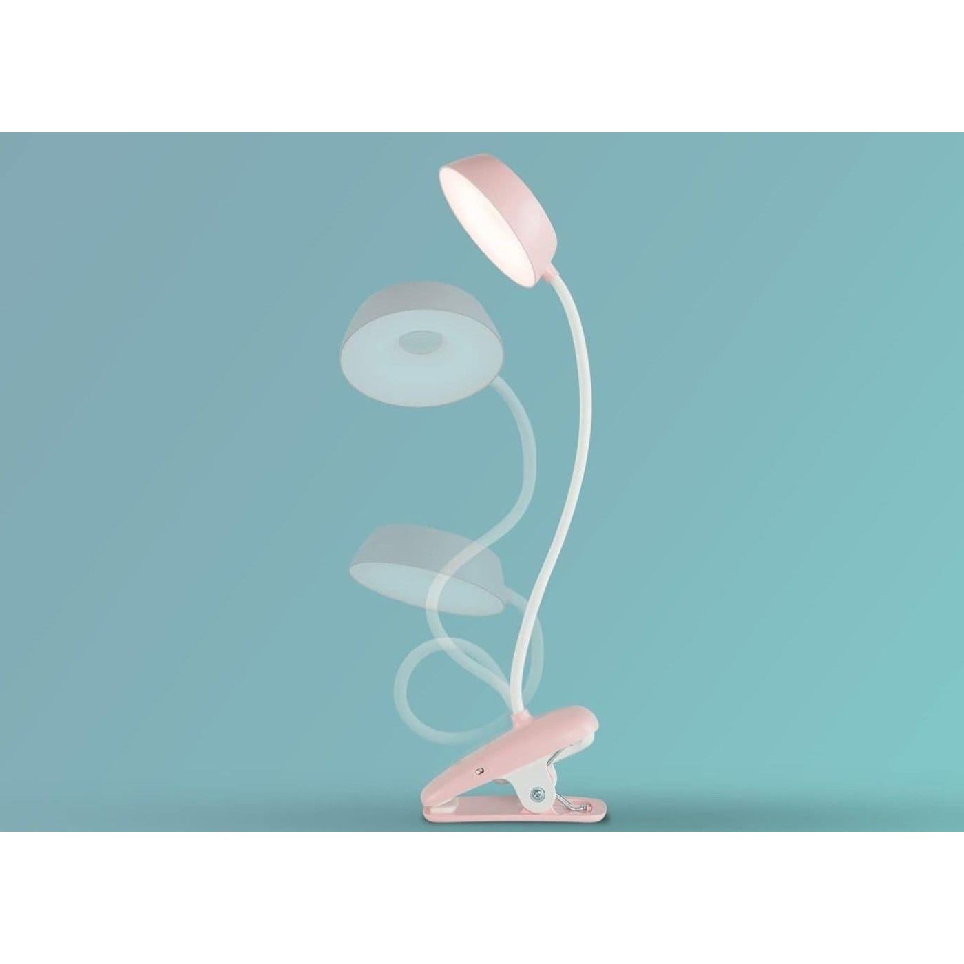 Настольная лампа Philips Donutclip 3Вт 4000K 1200мАг USB-A рожевий (929003179607)