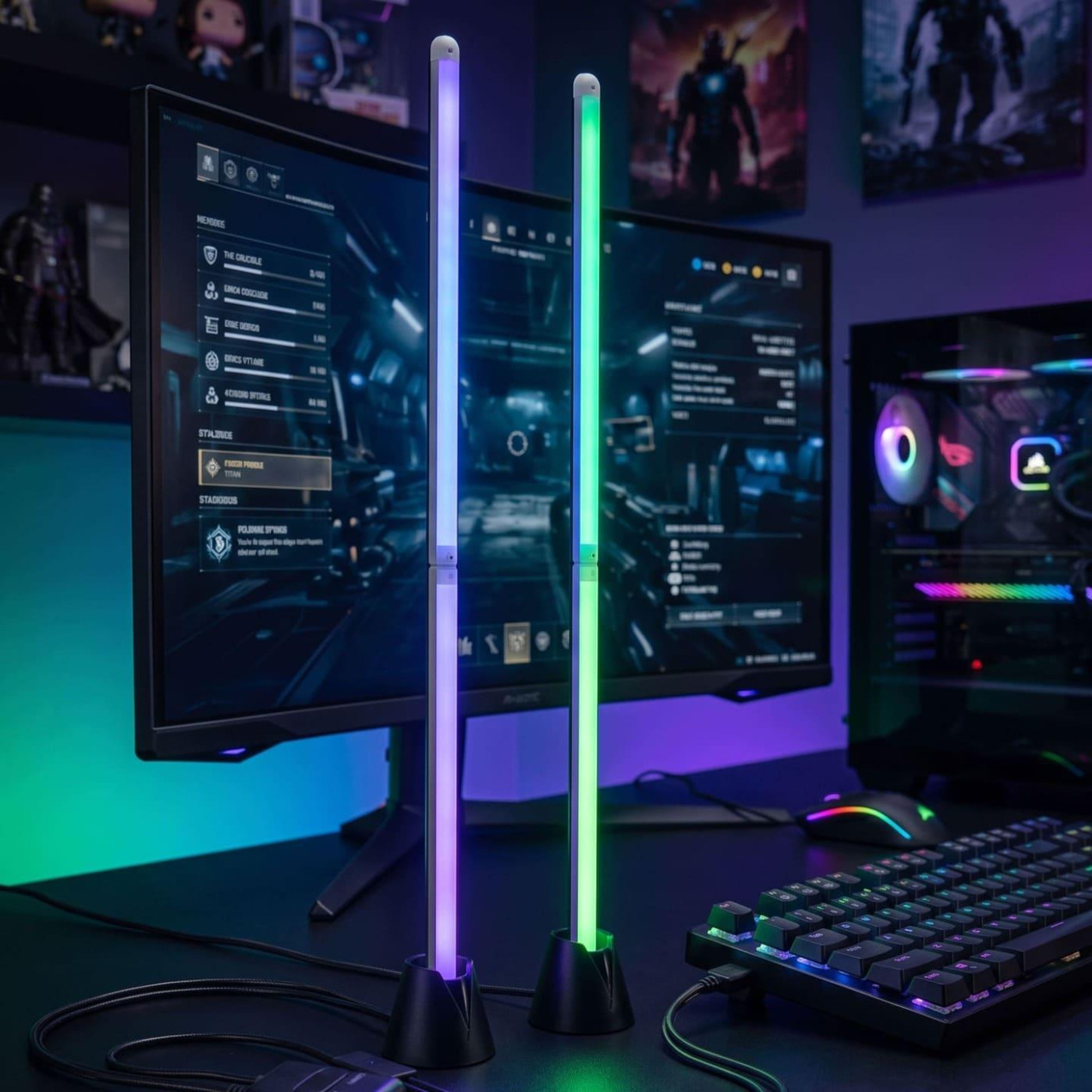 Настільна лампа RGB-лампи GamePro (2 шт) для TV/ПК SLT171B (SLT171B)