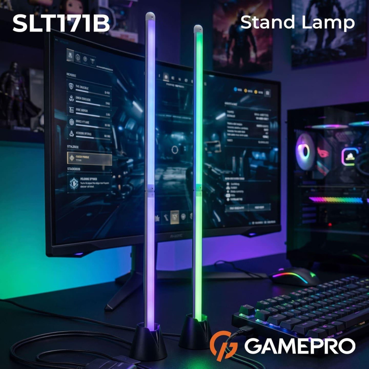 Настільна лампа RGB-лампи GamePro (2 шт) для TV/ПК SLT171B (SLT171B)