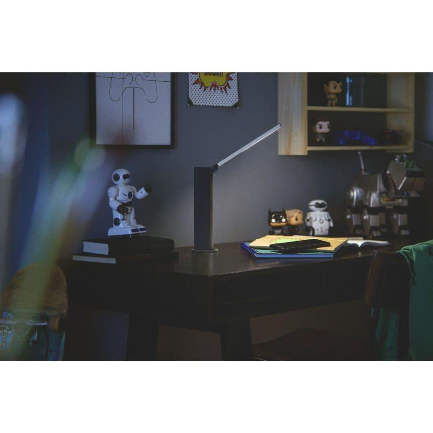 Настольная лампа Philips Amber 5Вт 4000K 1800мАг USB-A сирий (929003194607)