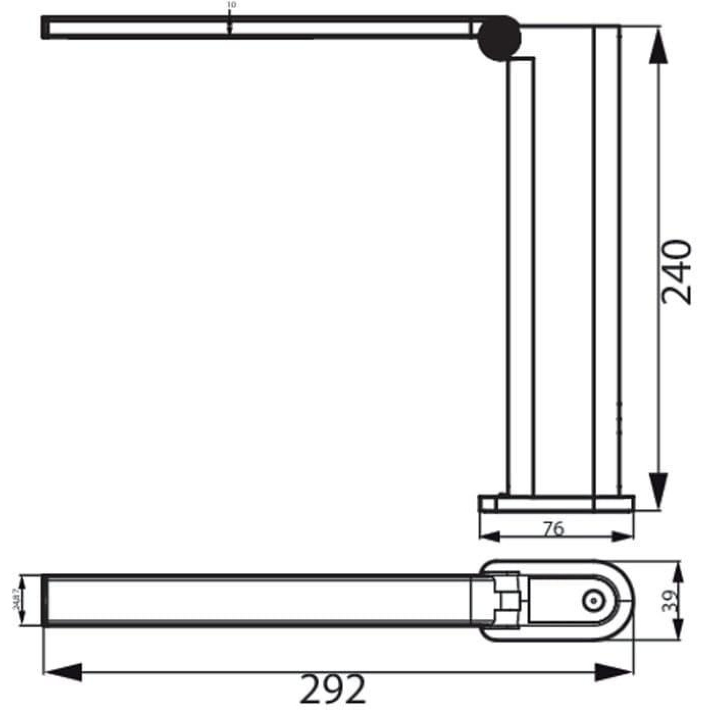 Настольная лампа Philips Amber 5Вт 4000K 1800мАг USB-A сирий (929003194607)