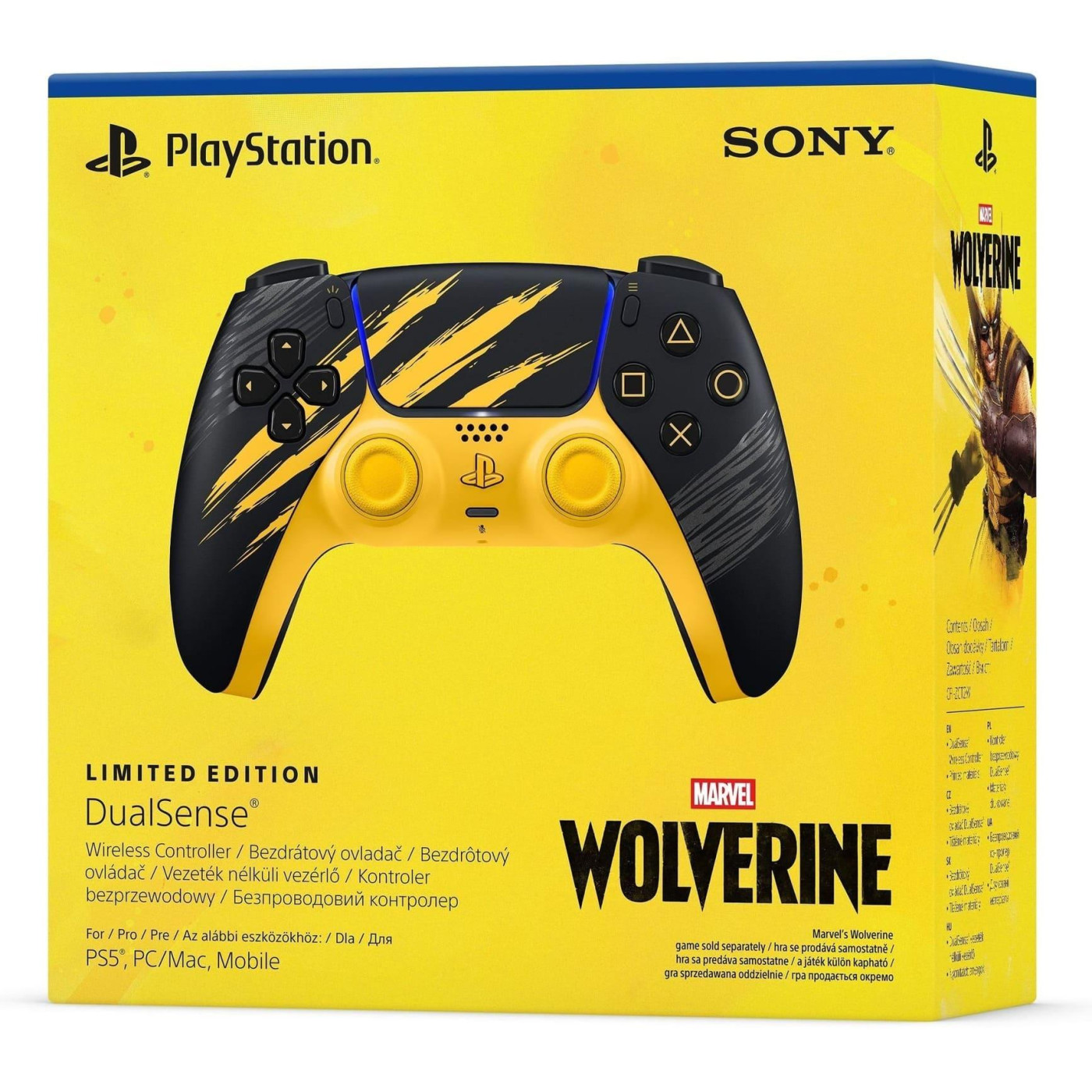 Геймпад Sony DualSense for PS5 (Marvel's Wolverine Yellow Limited Edition) (1000056821)