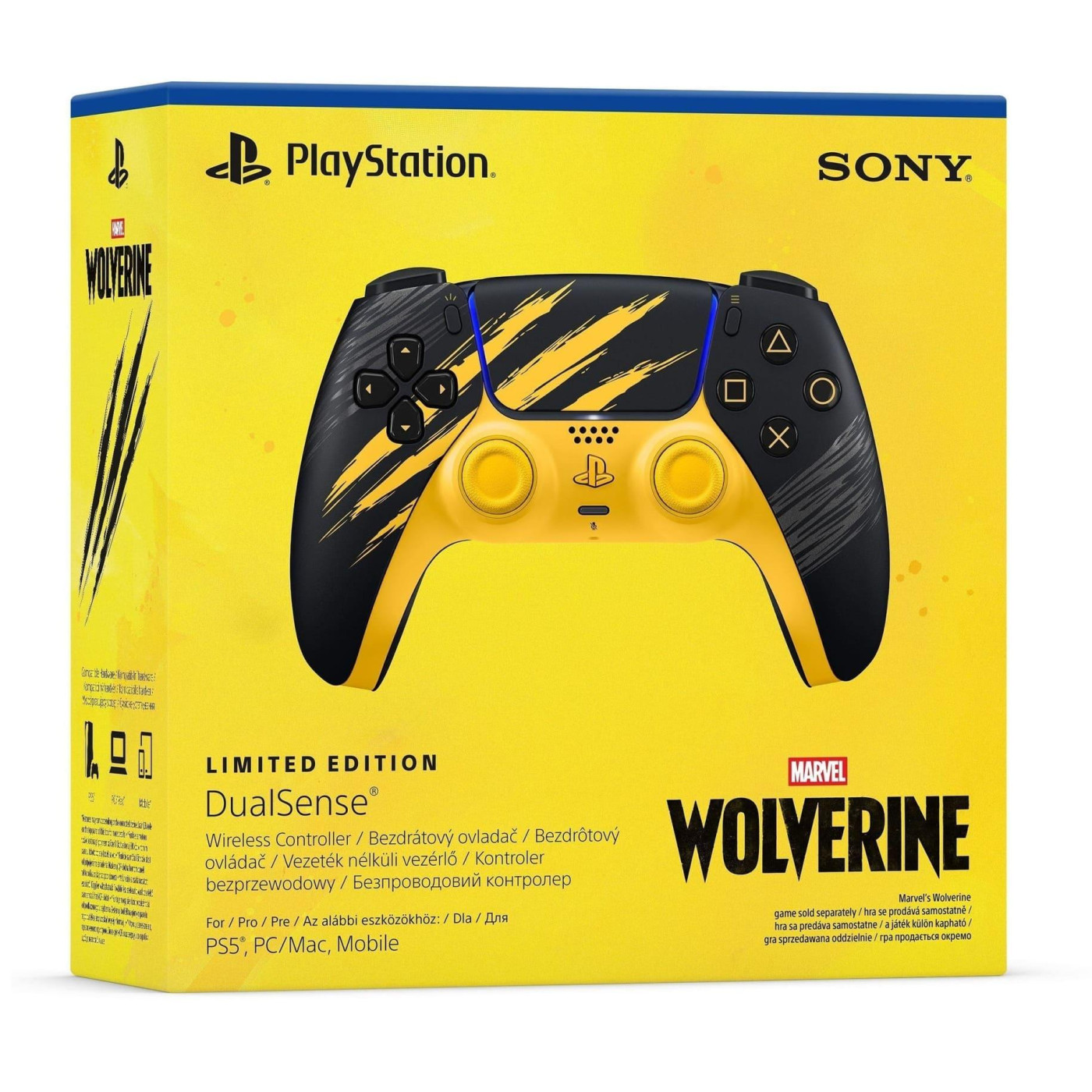 Геймпад Sony DualSense for PS5 (Marvel's Wolverine Yellow Limited Edition) (1000056821)