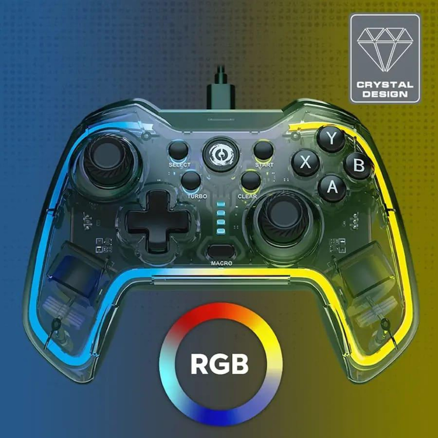 Геймпад Canyon Brighter GP-02 Wired Crystal (CND-GP02)