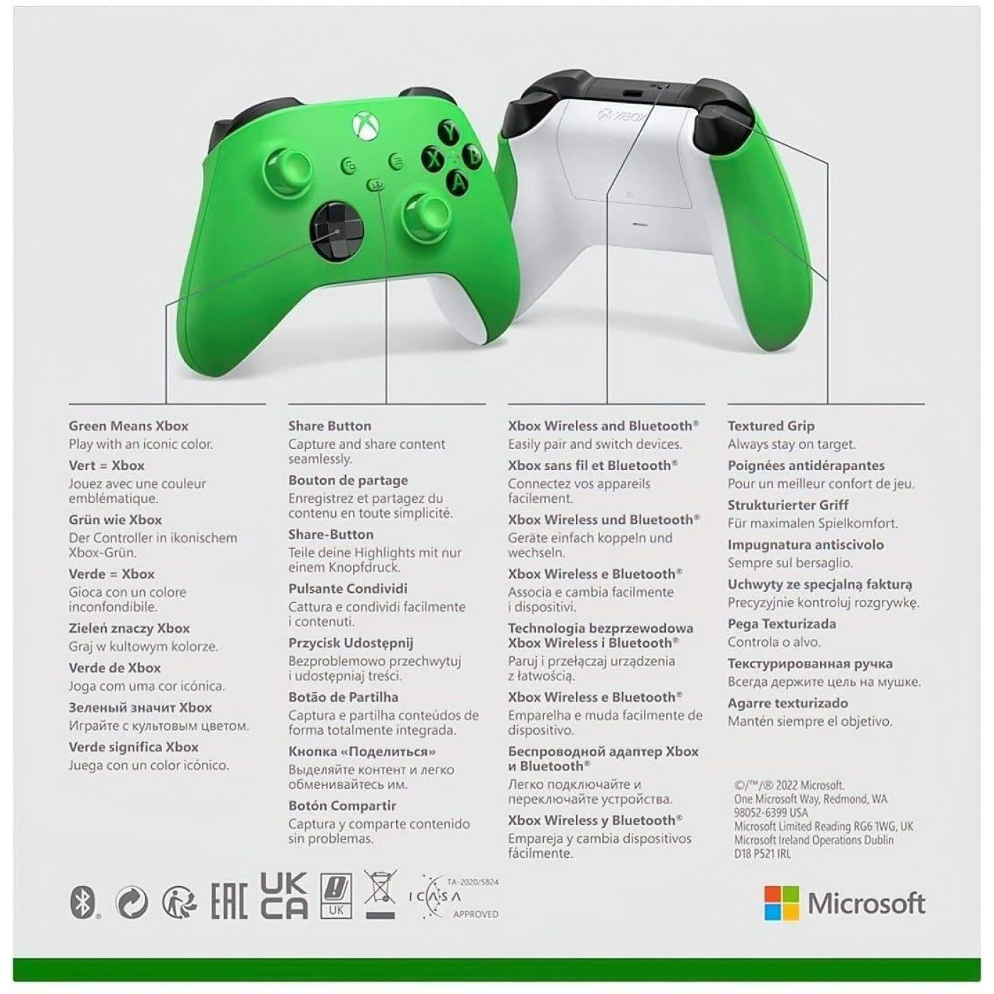 Геймпад Xbox бездротовий, зелений