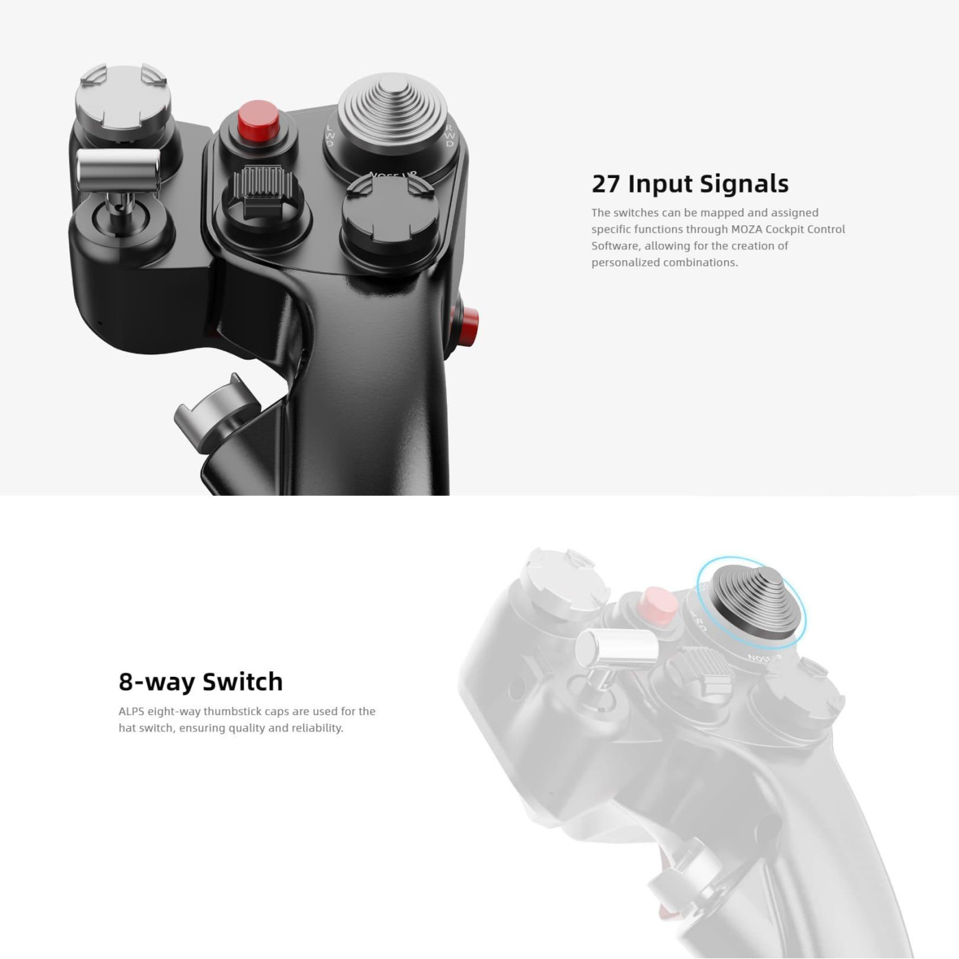 Геймпад MOZA Racing MOZA FLIGHT MH16 Flightstick (AS002_Moza)
