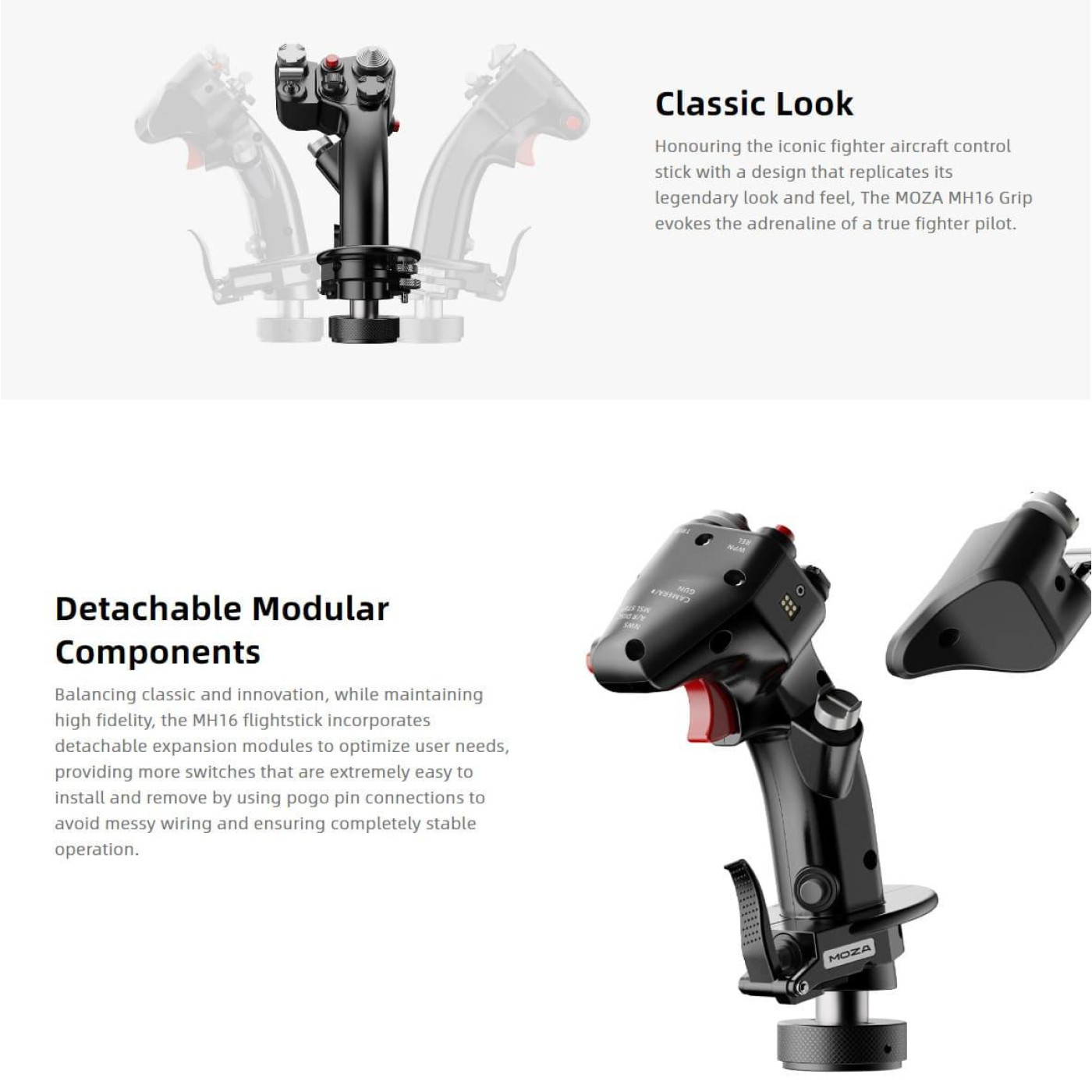 Геймпад MOZA Racing MOZA FLIGHT MH16 Flightstick (AS002_Moza)