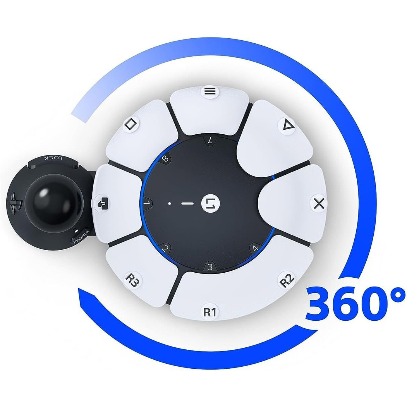 Геймпад Sony Access Controller BT For PS5 White (1000038412)