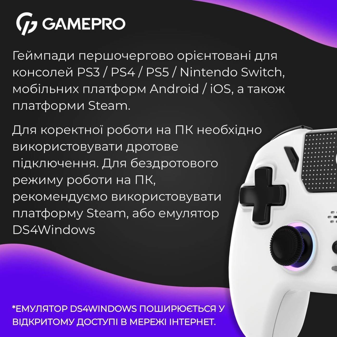 Геймпад GamePro GPS20W (GPS20W)