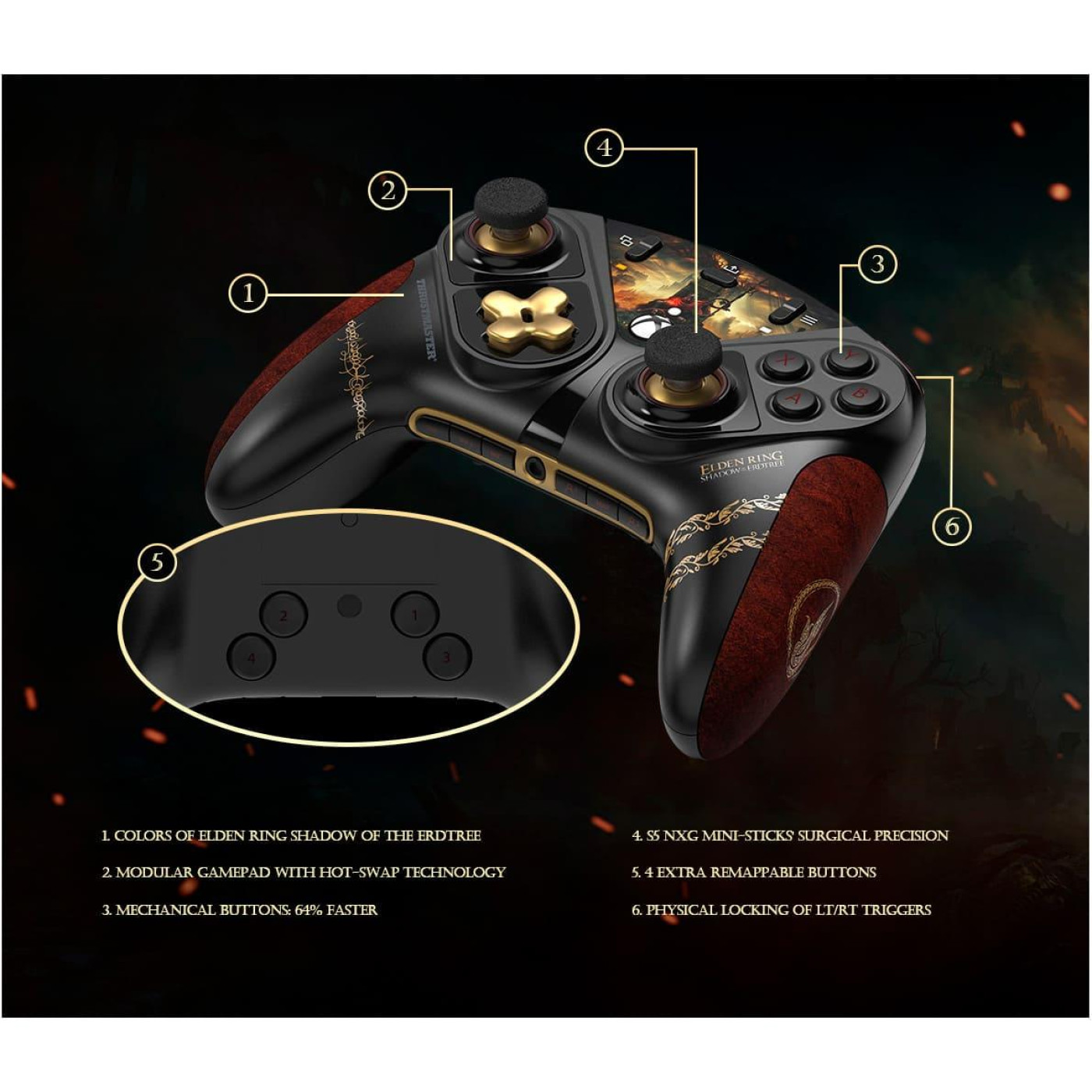 Геймпад ThrustMaster ESWAP X 2 ELDEN RING PC Xbox (4460283)