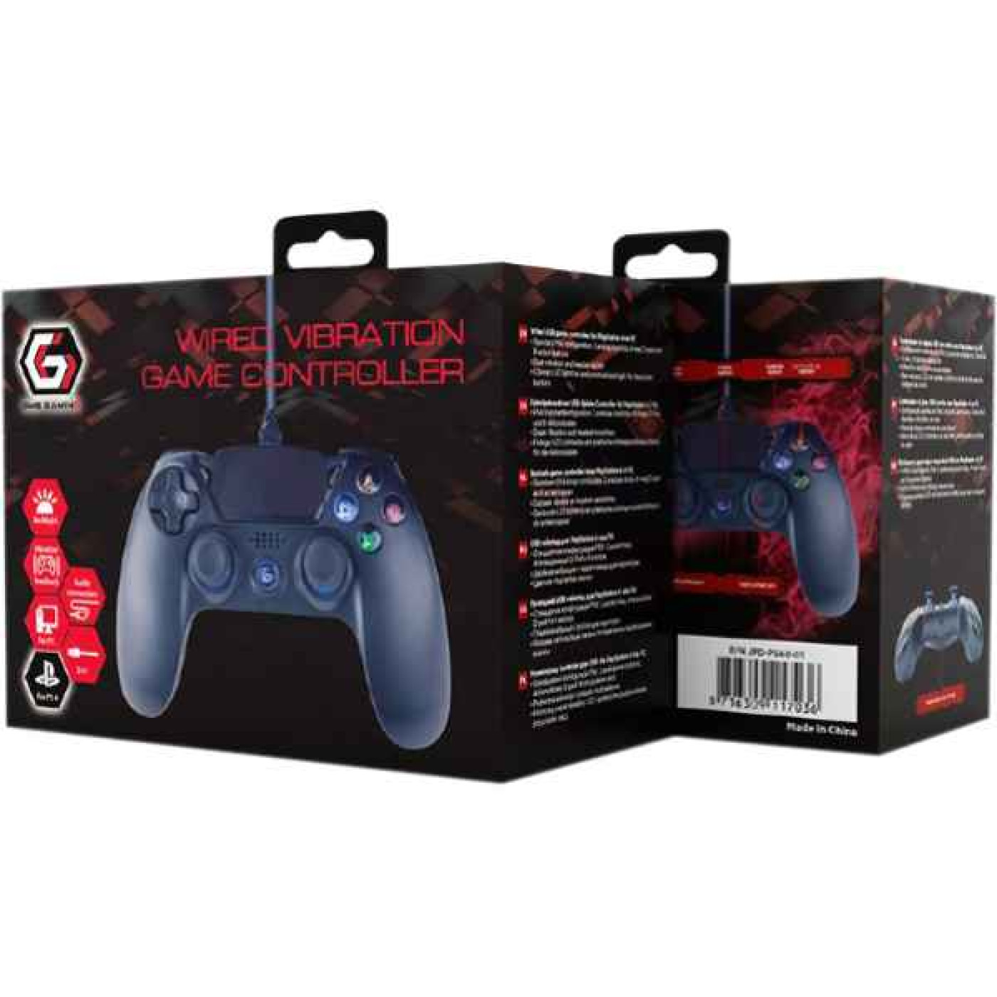 Геймпад Gembird JPD-PS4U-01 USB Black (JPD-PS4U-01)
