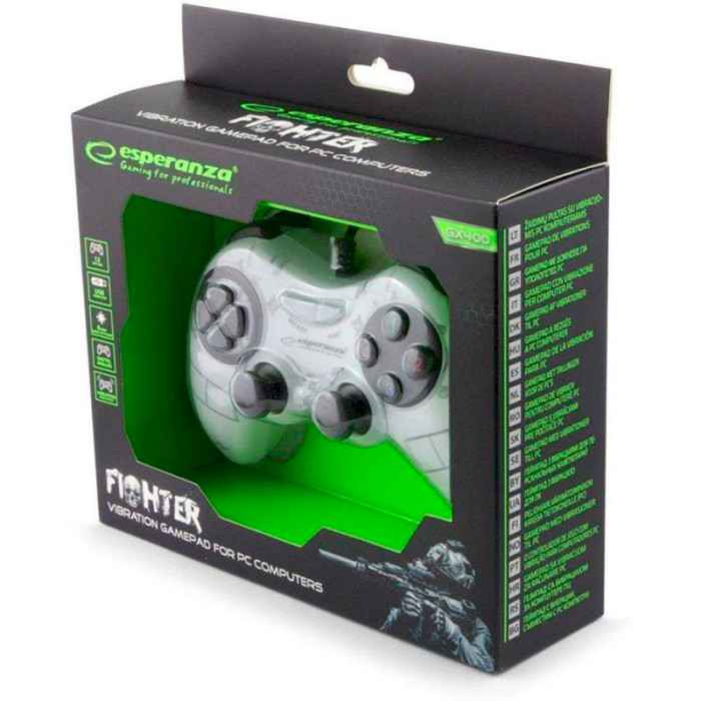 Геймпад Esperanza Fighter White (EGG105W) USB