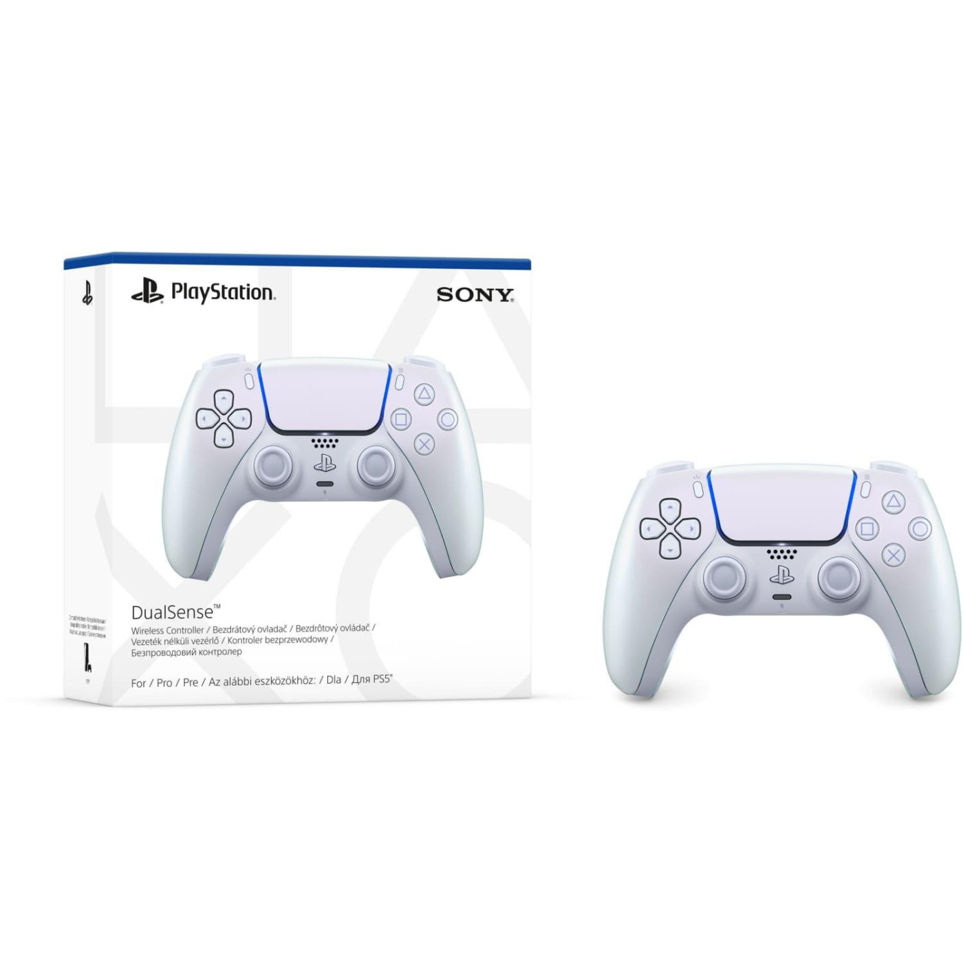 Геймпад Sony DualSense for PS5 Chrome Pearl (1000050600) U1